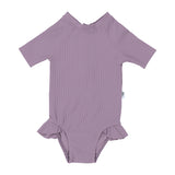 Lilac Swim Frill Onesie