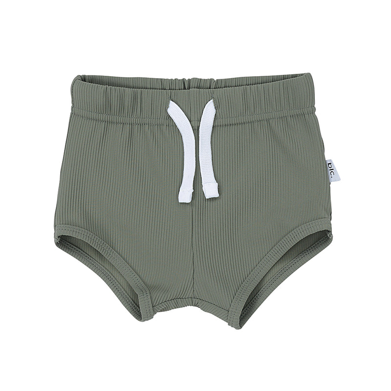 Khaki Swim Shorties