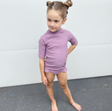 Lilac Swim Frill Onesie